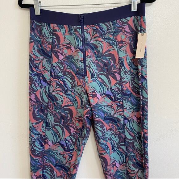 NEW Anthropologie Samia Printed Zip Up Jogger Pant Medium - Picture 7 of 8